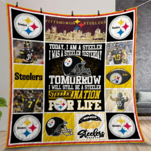 Steelers Quilt Gift For Christmas Birthday Thanksgiving