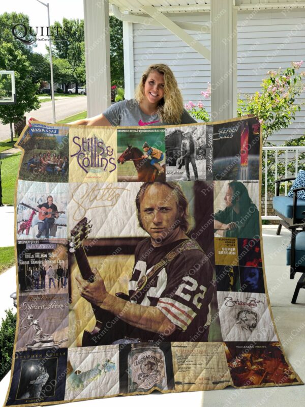 Stephen Stills Albums Quilt Gift Ideas For Fans on Christmas