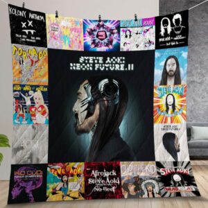 Steve Aoki Albums Quilt Gift For Christmas Birthday Halloween