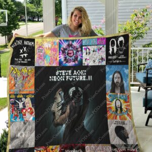Steve Aoki Albums Quilt Gift For Christmas Black Friday Thanksgiving