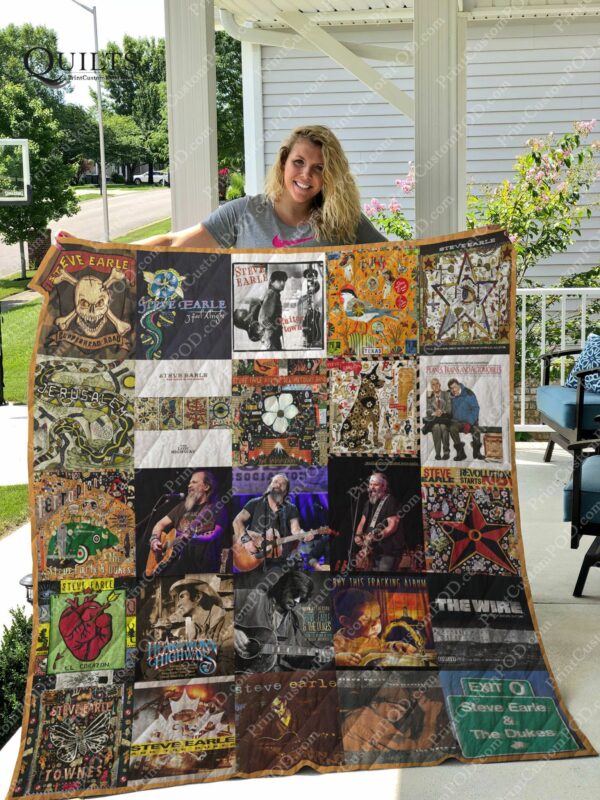 Steve Earle Albums Quilt Gift For Fans Christmas Black Friday Black Friday