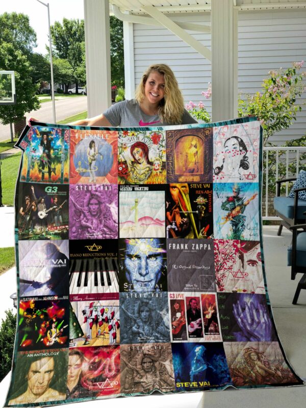 Steve Vai Albums Cover Poster Quilt Gift For Christmas Black Friday Thanksgiving