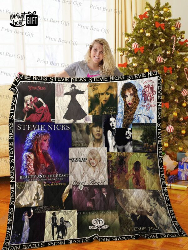 Stevie Nicks Albums Cover Poster Quilt Gift For Family On Christmas Black Friday Cyber Monday