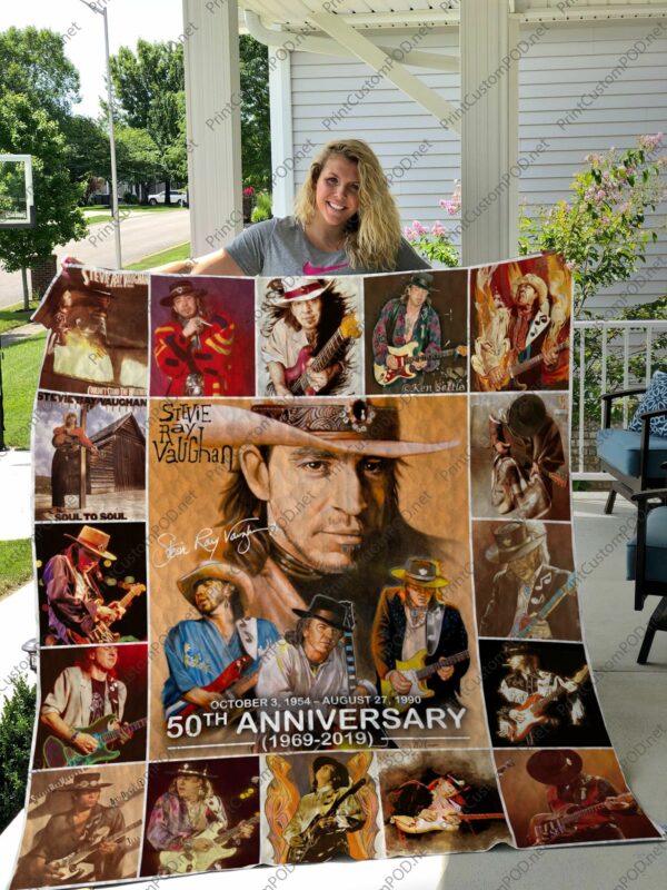 Stevie Ray Vaughan Quilt Gift For Christmas Black Friday Thanksgiving