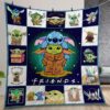Stitch And Yoda Quilt Gift For Christmas Birthday Thanksgiving