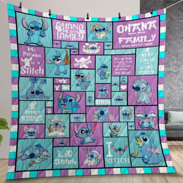 Stitch Quilt Gift For Christmas Birthday Halloween