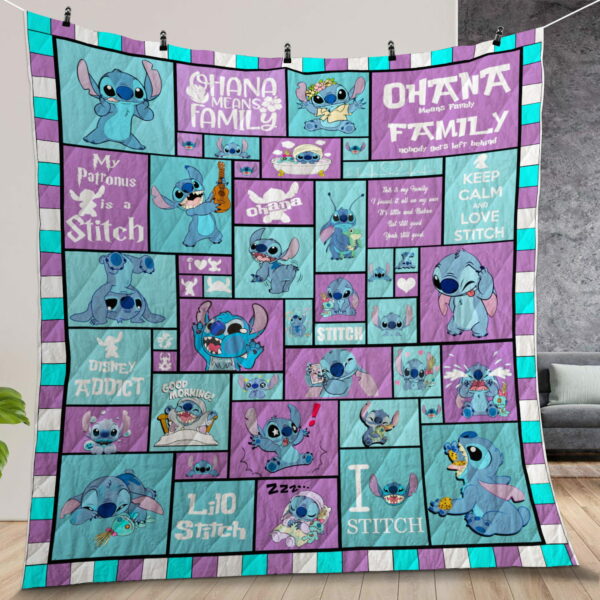 Stitch Quilt Gift For Fans Christmas Black Friday