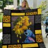 Stitch Sunflower Quilt Gift For Christmas Black Friday Thanksgiving