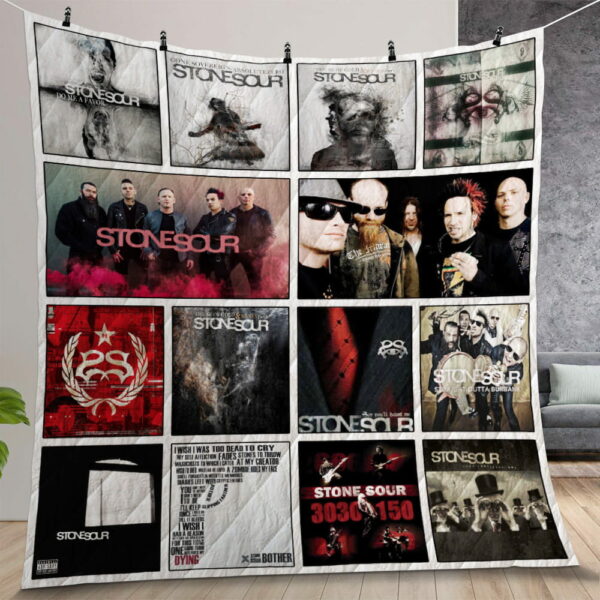 Stone Sour Quilt Gift For Christmas Birthday Thanksgiving Version 1