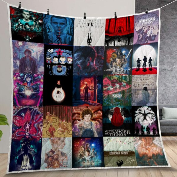 Stranger Things Quilt Gift For Christmas Birthday Thanksgiving Version 8