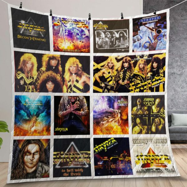 Stryper Albums Quilt Gift For Christmas Birthday Halloween