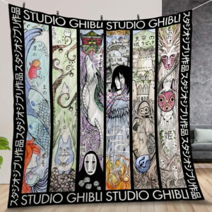 Studio Ghibli Art For Fans Amine Quilt Gift For Christmas Birthday Halloween
