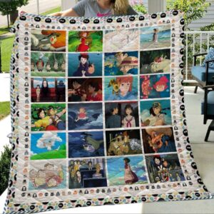 Studio Ghibli Movies Quilt Gift For Christmas Black Friday Thanksgiving