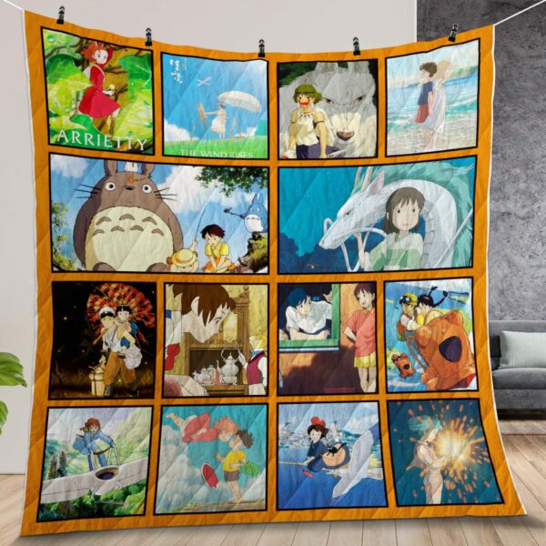 Studio Ghibli Movies Quilt Gift For Fans Christmas Black Friday