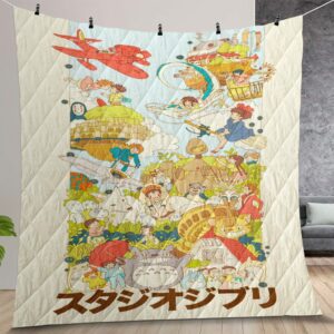 Studio Ghibli Quilt Gift For Christmas Birthday Thanksgiving