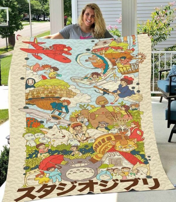 Studio Ghibli Quilt Gift For Fans Birthdays