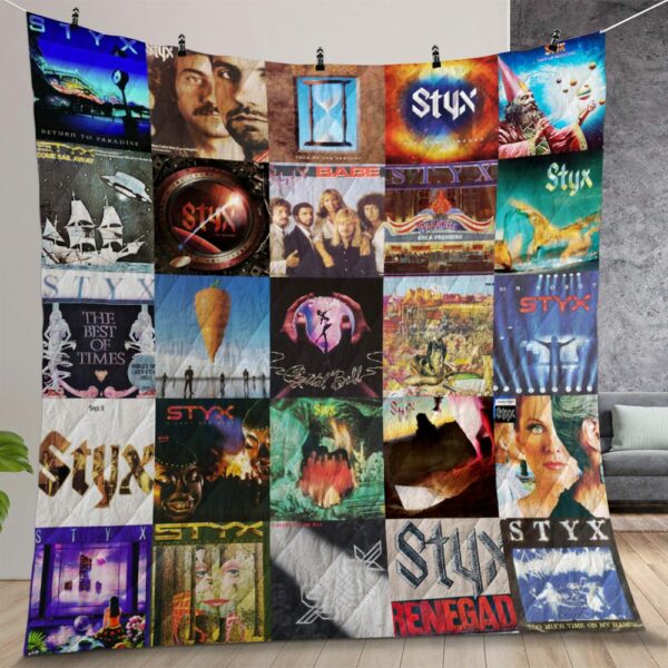 Styx Band Albums Quilt Gift For Christmas Birthday Halloween