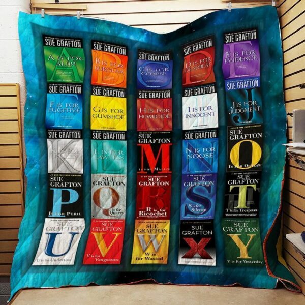 Sue Grafton Alphabet Series Quilt Gift For Family On Christmas Black Friday Cyber Monday