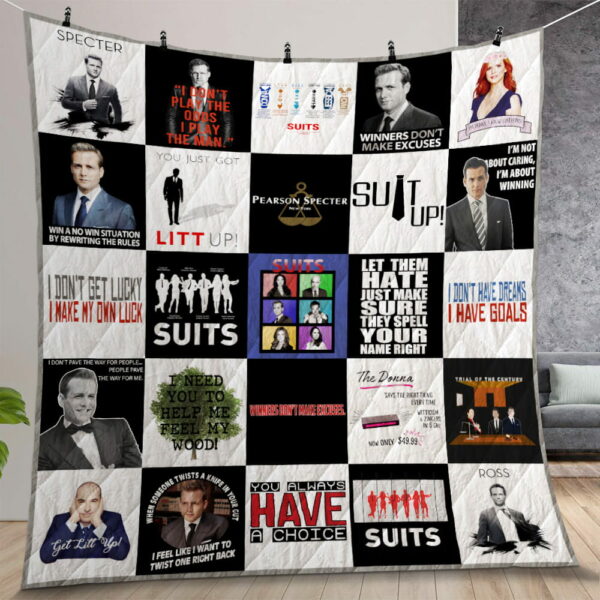 Suits Quilt Gift For Christmas Birthday Thanksgiving Version 2
