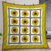 Sunflower Pattern Quilt Gift For Christmas Birthday Thanksgiving