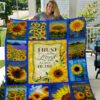 Sunflowers Trust In The Lord Quilt Gift For Fans Christmas Black Friday Black Friday