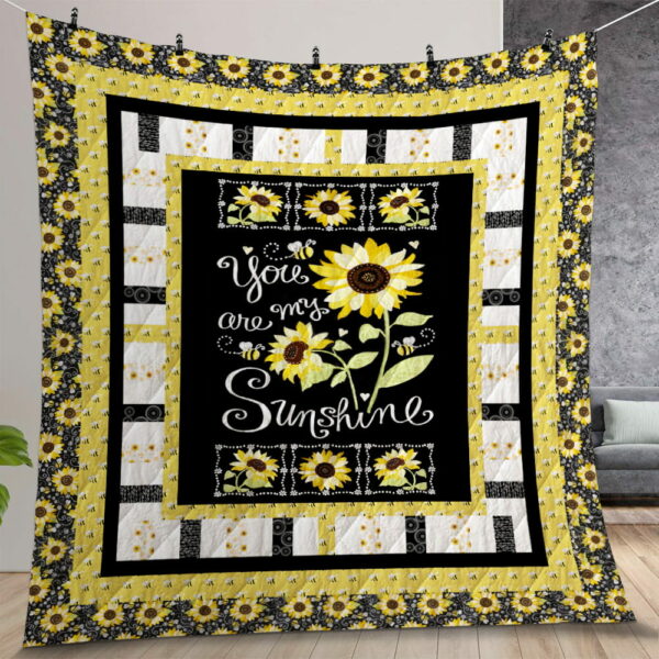 Sunflowers You Are My Sunshine Quilt Gift For Christmas Birthday Thanksgiving