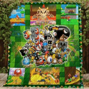 Super Mario 3d Land Quilt Gift Ideas For Fans on Christmas