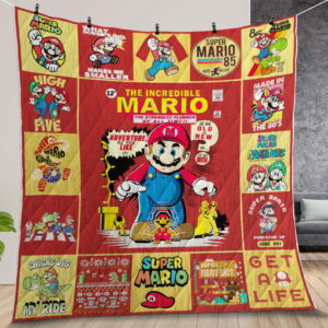 Super Mario Quilt Gift For Fans Christmas Black Friday
