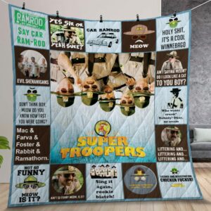 Super Troopers Quilt Gift For Christmas Birthday Halloween