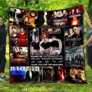 Supernatural 15 Years Quilt Gift For Family On Christmas Black Friday Cyber Monday