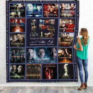 Supernatural Quilt Gift For Family On Christmas Black Friday Cyber Monday