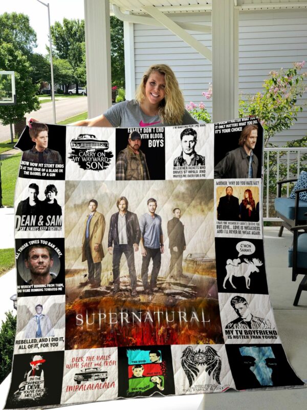 Supernatural Quilt Gift For Fans Christmas Black Friday Black Friday