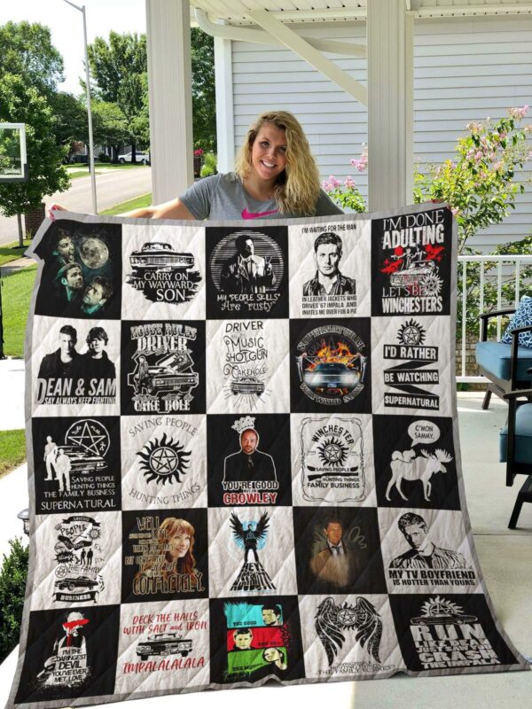 Supernatural Warm Quilt Gift For Christmas Black Friday Thanksgiving