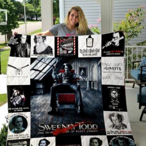 Sweeney Todd The Demon Barber Of Fleet Street Quilt Gift For Fans Christmas Black Friday Black Friday