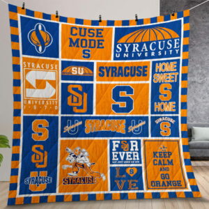 Syracuse Orange Quilt Gift For Christmas Birthday Thanksgiving Version 2