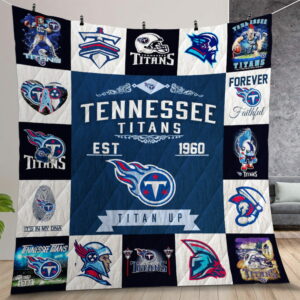 TENNESSEE TITANS Quilt Gift For Christmas Birthday Thanksgiving