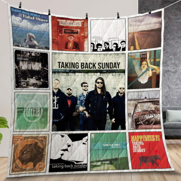 Taking Back Sunday Quilt Gift For Christmas Birthday Halloween