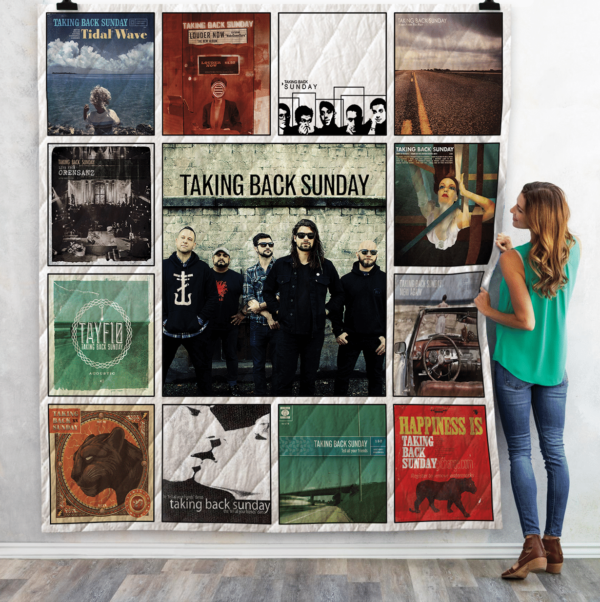 Taking Back Sunday Quilt Gift For Fans Christmas Black Friday Black Friday