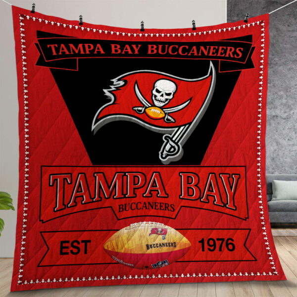 Tampa Bay Buccaneers Quilt Gift For Christmas Birthday Thanksgiving Ver 2