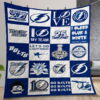 Tampa Bay Lightning Quilt Gift For Christmas Birthday Thanksgiving