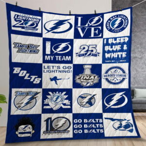 Tampa Bay Lightning Quilt Gift For Christmas Birthday Thanksgiving