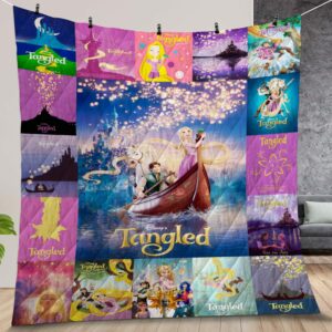 Tangled Quilt Gift For Christmas Birthday Halloween