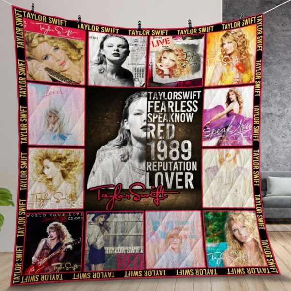 Taylor Swift Album Quilt Gift For Christmas Birthday Thanksgiving