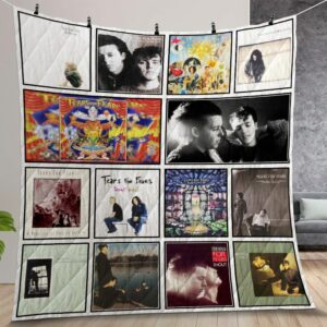 Tears For Fears Album Covers Quilt Gift For Christmas Birthday Thanksgiving