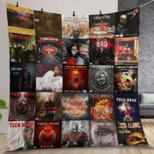 Tech N9ne Album Covers Quilt Gift For Christmas Birthday Thanksgiving