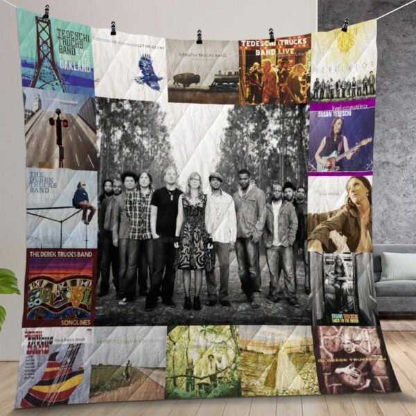 Tedeschi Trucks Band Album Covers Quilt Gift For Christmas Birthday Thanksgiving
