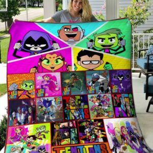 Teen Titans Quilt Gift For Fans Christmas Black Friday Black Friday