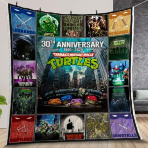 Teenage Mutant Ninja Turtles 30th Anniversary Customized Quilt Gift For Christmas Black Friday Thanksgiving