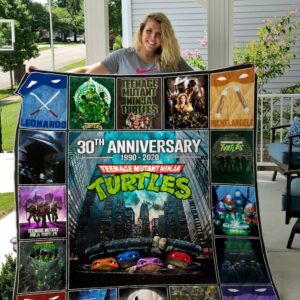 Teenage Mutant Ninja Turtles 30th Anniversary Quilt Gift For Fans Christmas Black Friday Black Friday