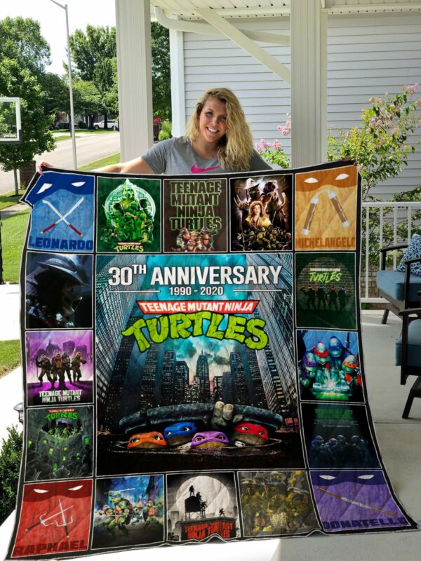 Teenage Mutant Ninja Turtles 30th Anniversary Quilt Gift For Fans Christmas Black Friday Black Friday